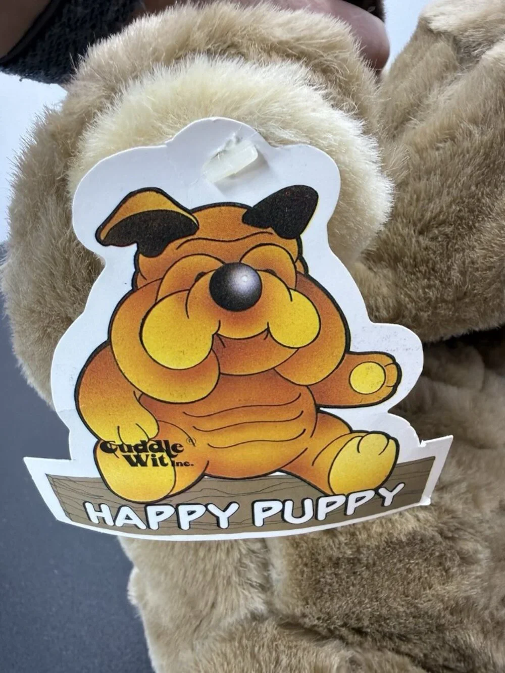 Vintage Cuddle Wit Shar Pei Wrinkle Happy Puppy Dog Stuffed Plush 18